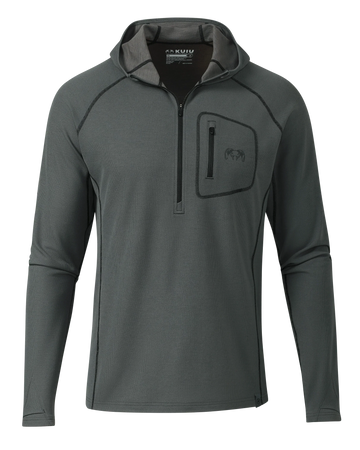 PRO Merino 200 Zip-T Hoodie | Gunmetal