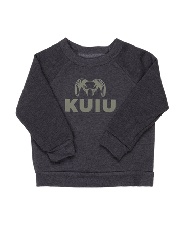 Toddler Stacked Logo Crewneck Sweatshirt | Olive