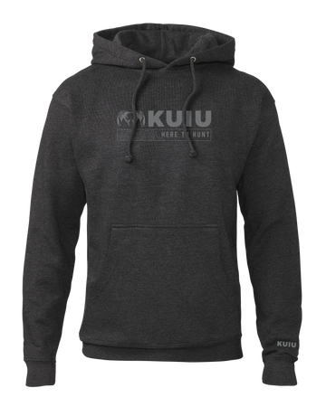 KUIU Topo Here to Hunt Hoodie | Charcoal