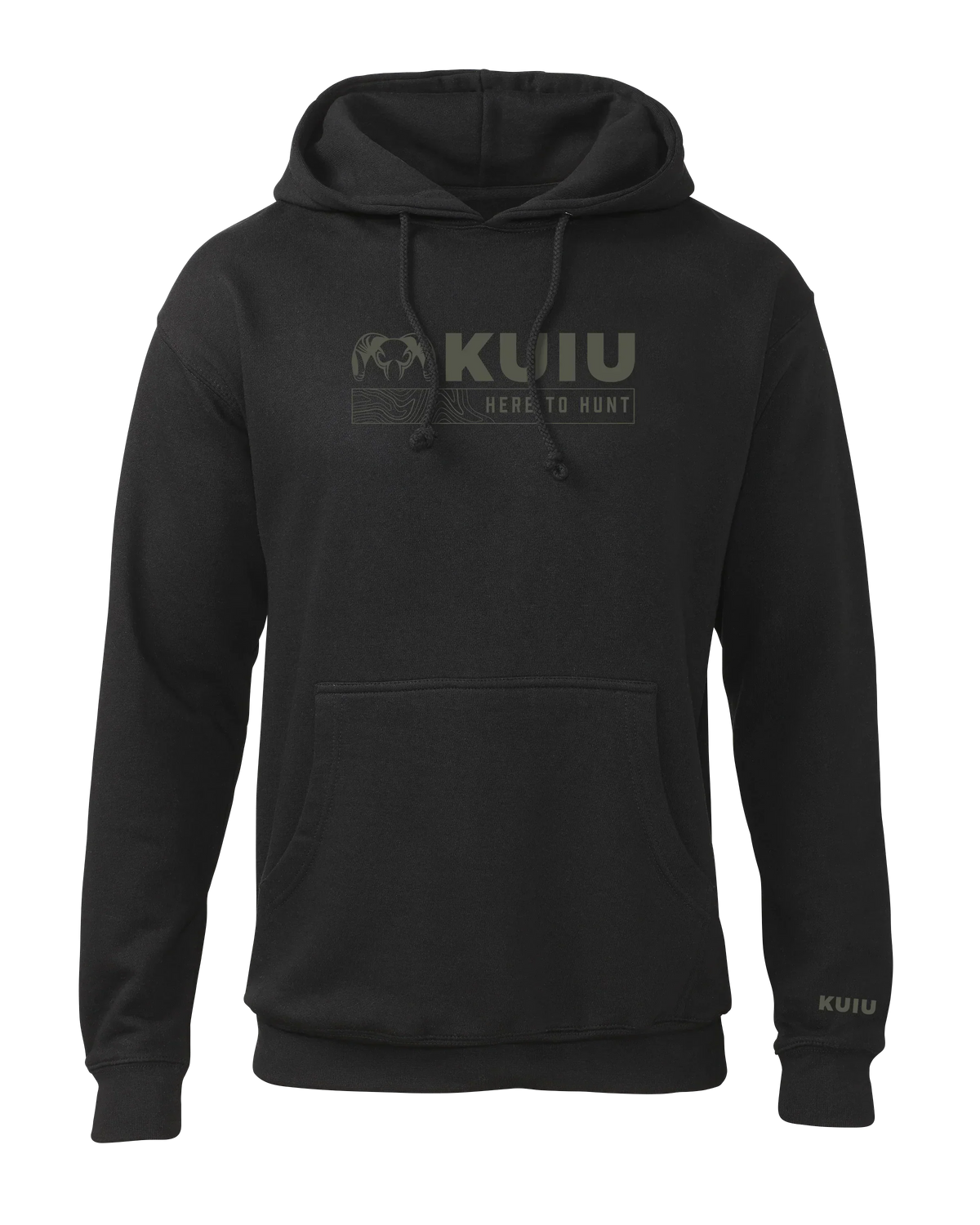 KUIU Topo Here to Hunt Hoodie | Black