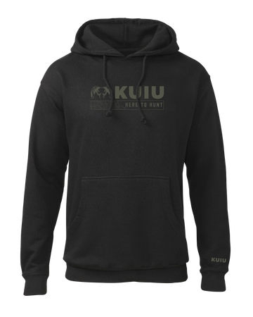 KUIU Topo Here to Hunt Hoodie | Black