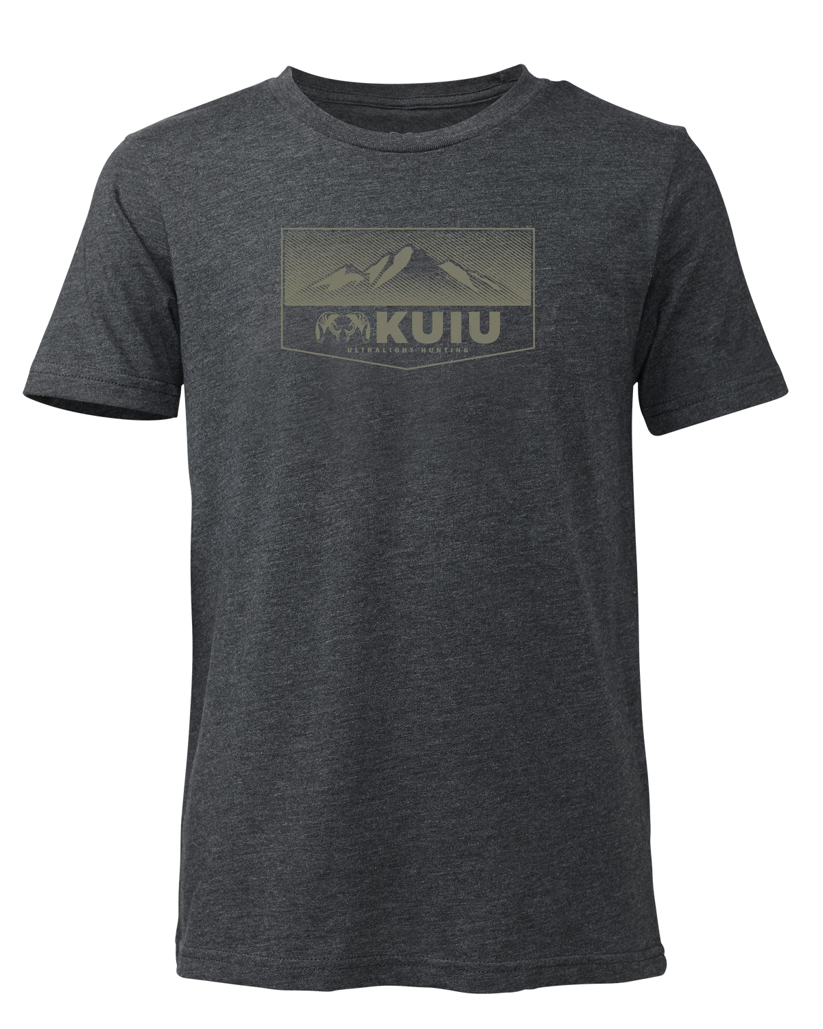 Youth Ultralight Mountain Logo T-Shirt | Charcoal