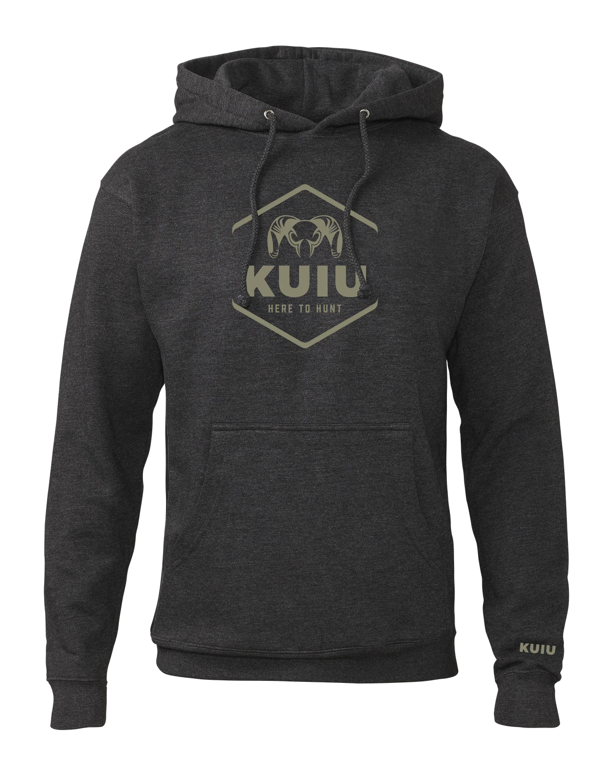 KUIU Stacked Here to Hunt Hoodie | Charcoal