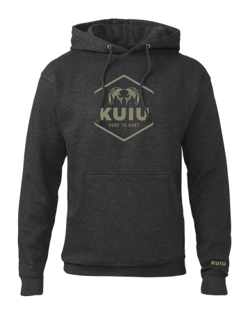 KUIU Stacked Here to Hunt Hoodie | Charcoal