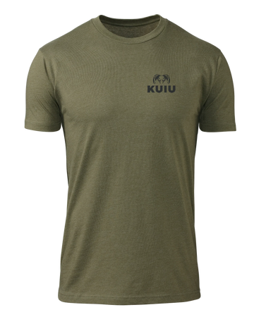 KUIU Ram Chest Logo T-Shirt | Military Green