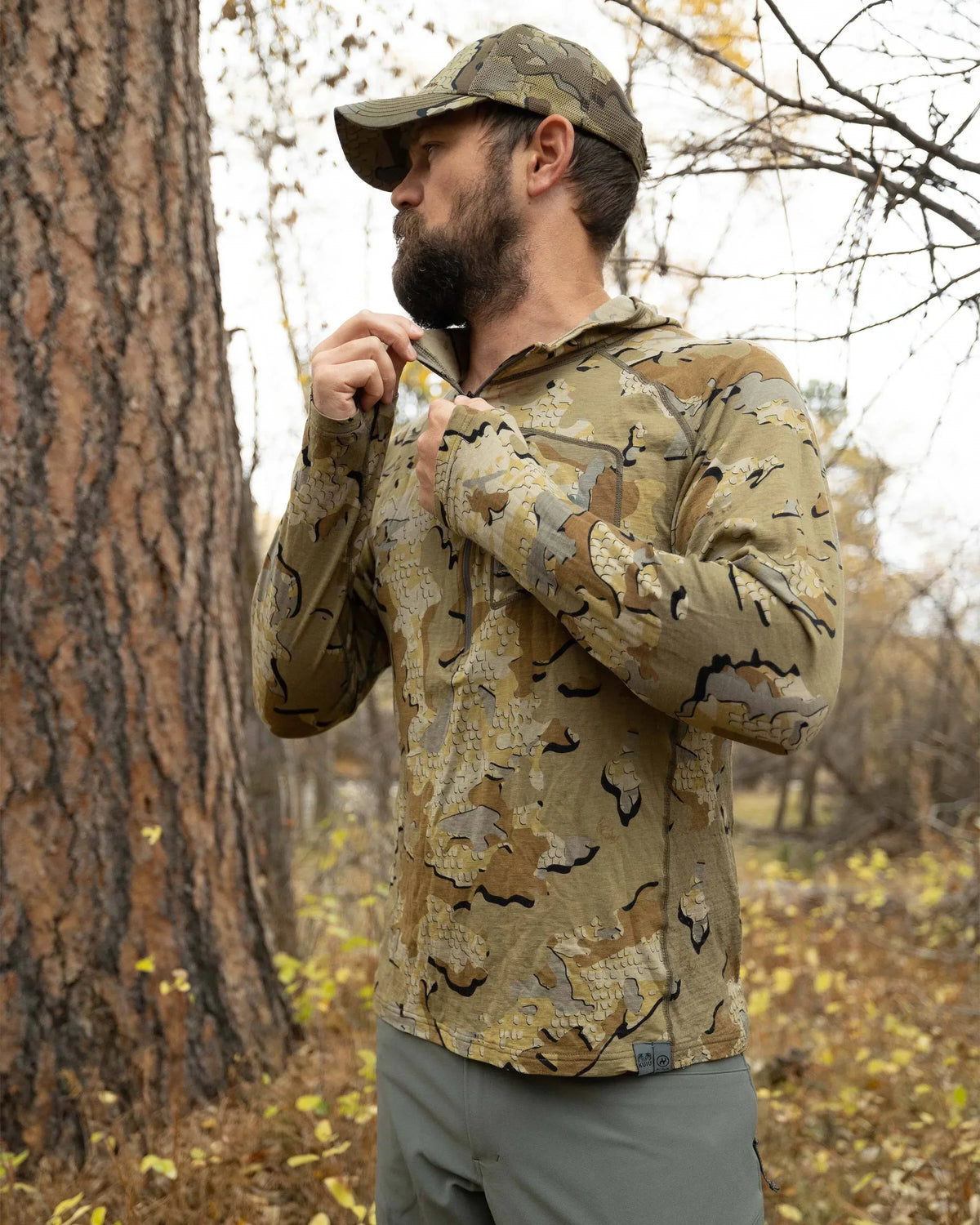 ULTRA Merino 145 Zip-T Hunting Hoodie | Ash