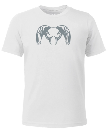 Youth Engraved Ram T-Shirt | White