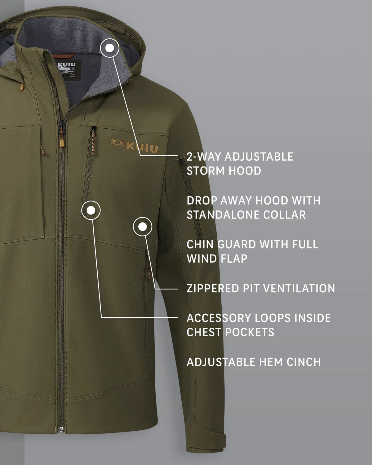 Guide PRO Hooded Jacket | Evergreen