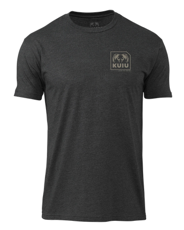 KUIU Square Chest Logo T-Shirt | Charcoal
