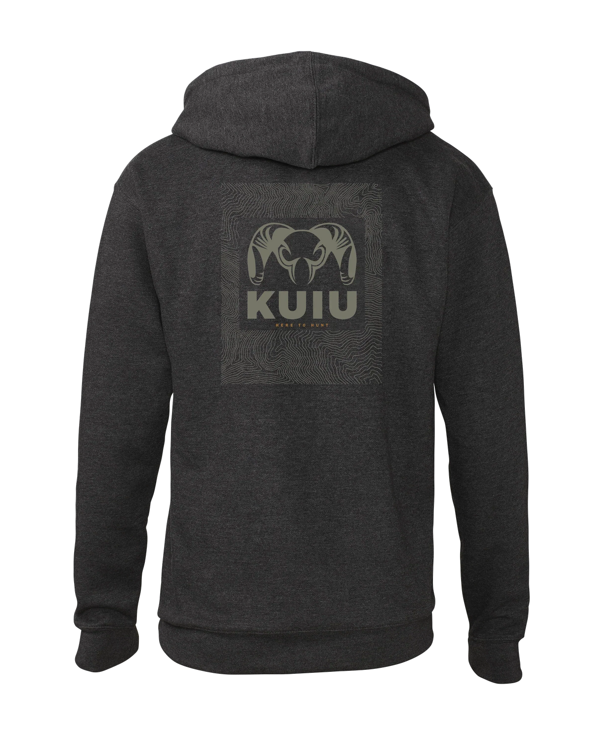 KUIU Topo Back Logo Hoodie | Charcoal
