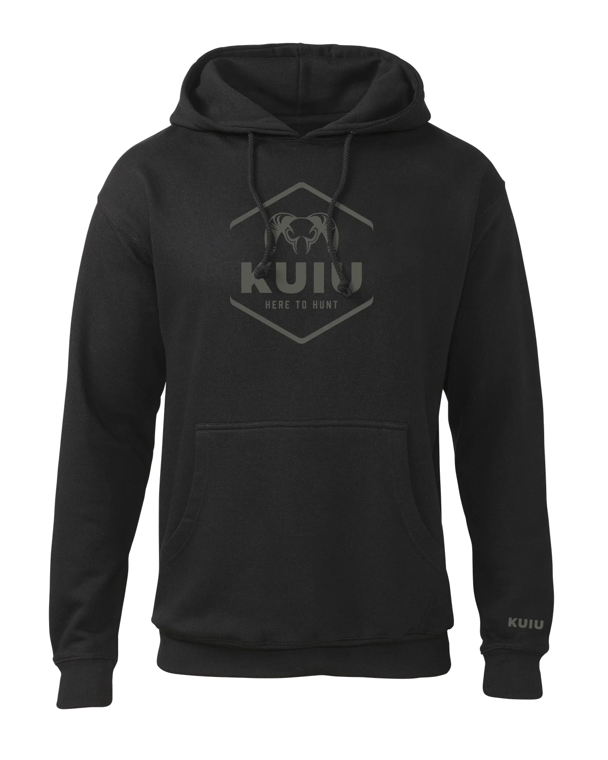 KUIU Stacked Here to Hunt Hoodie | Black