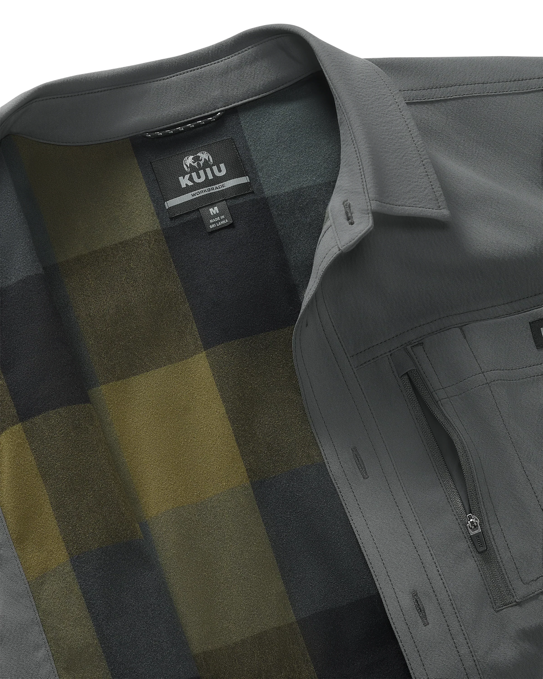 Motive Flannel Lined Shirt Jacket | Gunmetal