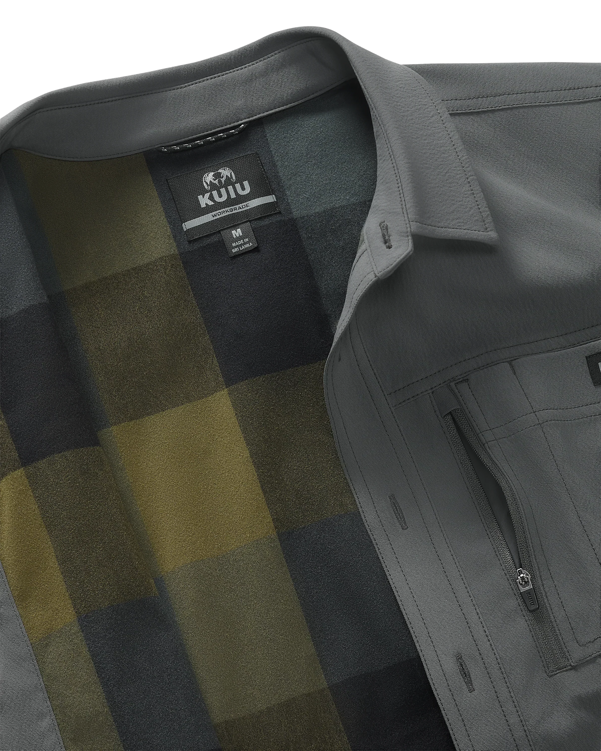 Motive Flannel Lined Shirt Jacket | Gunmetal