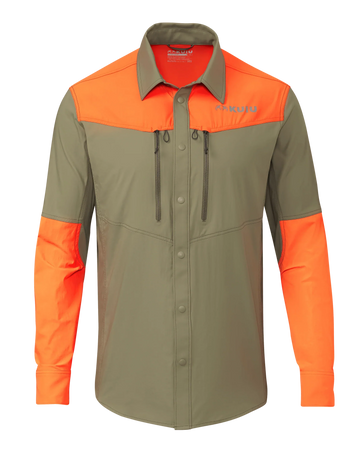 Upland Sporter Shirt | Khaki/Blaze Orange