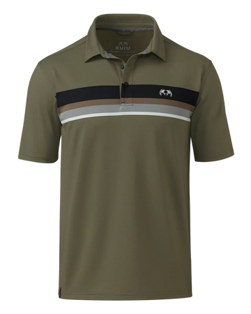 KUIU Performance Polo Stripe | Evergreen Chest Stripe