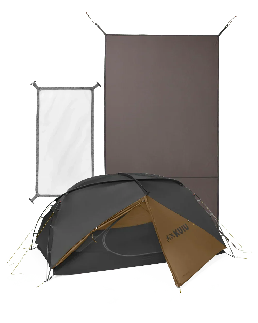 Mountain Star 2 Person Tent Set | Gunmetal-Camel