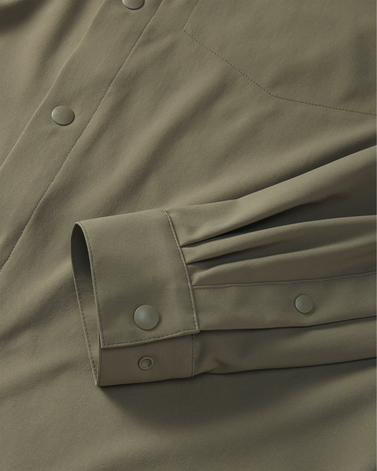 Mesa Vented LS Snap Shirt | Khaki