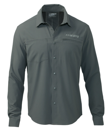 Mesa Vented LS Snap Shirt | Stone