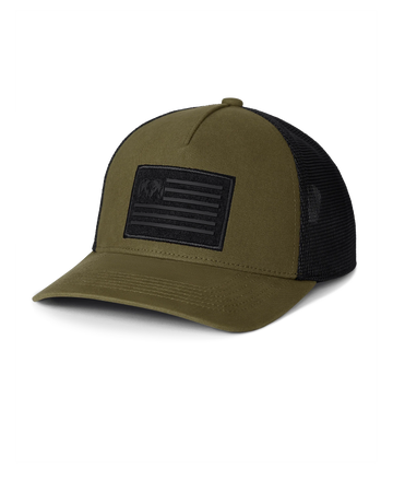 Welded Flag Patch Hat | Olive/Black