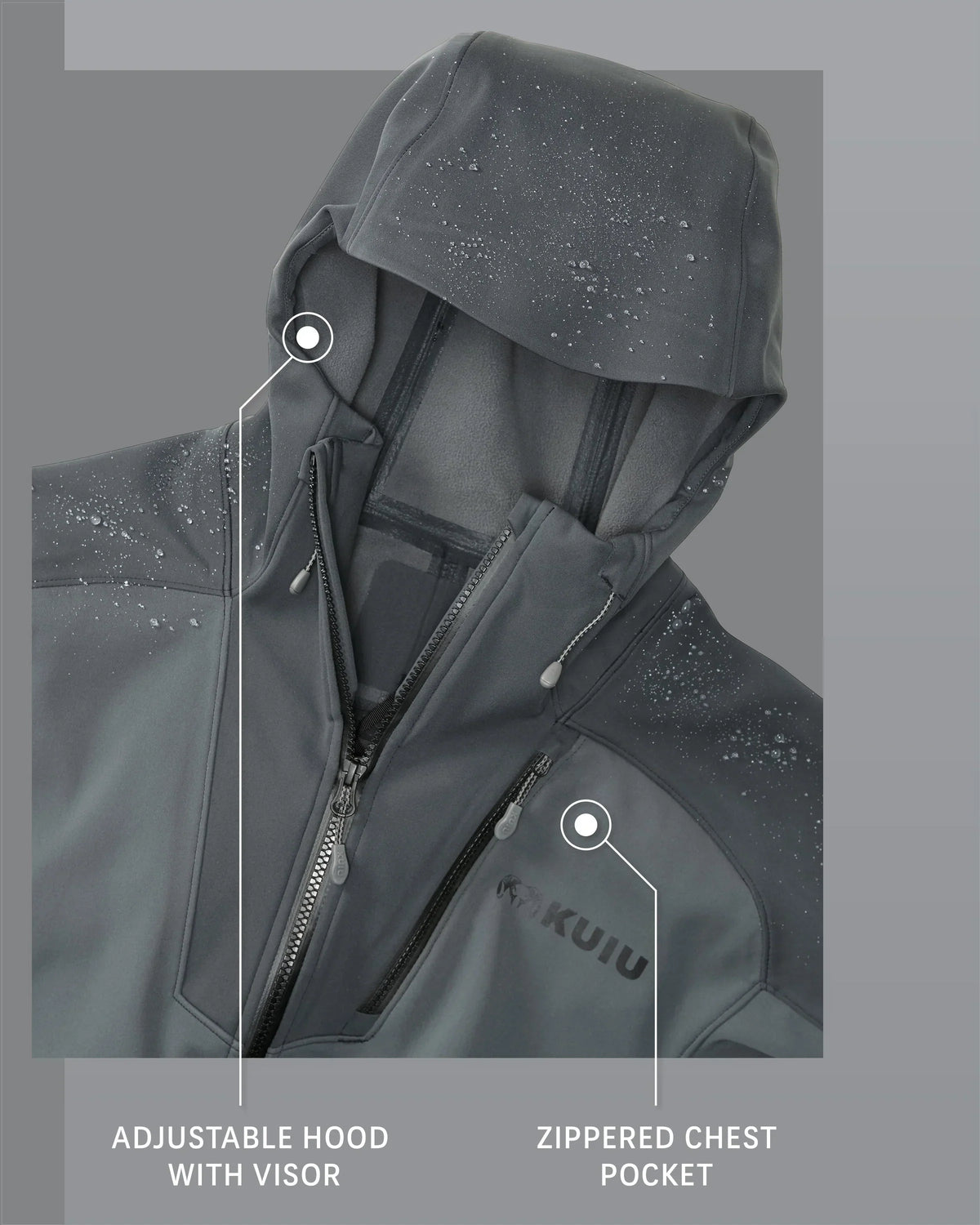 Axis Hybrid Hooded Jacket | Carbon