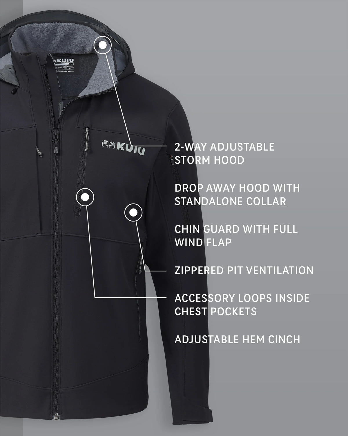 Guide PRO Hooded Jacket | Black