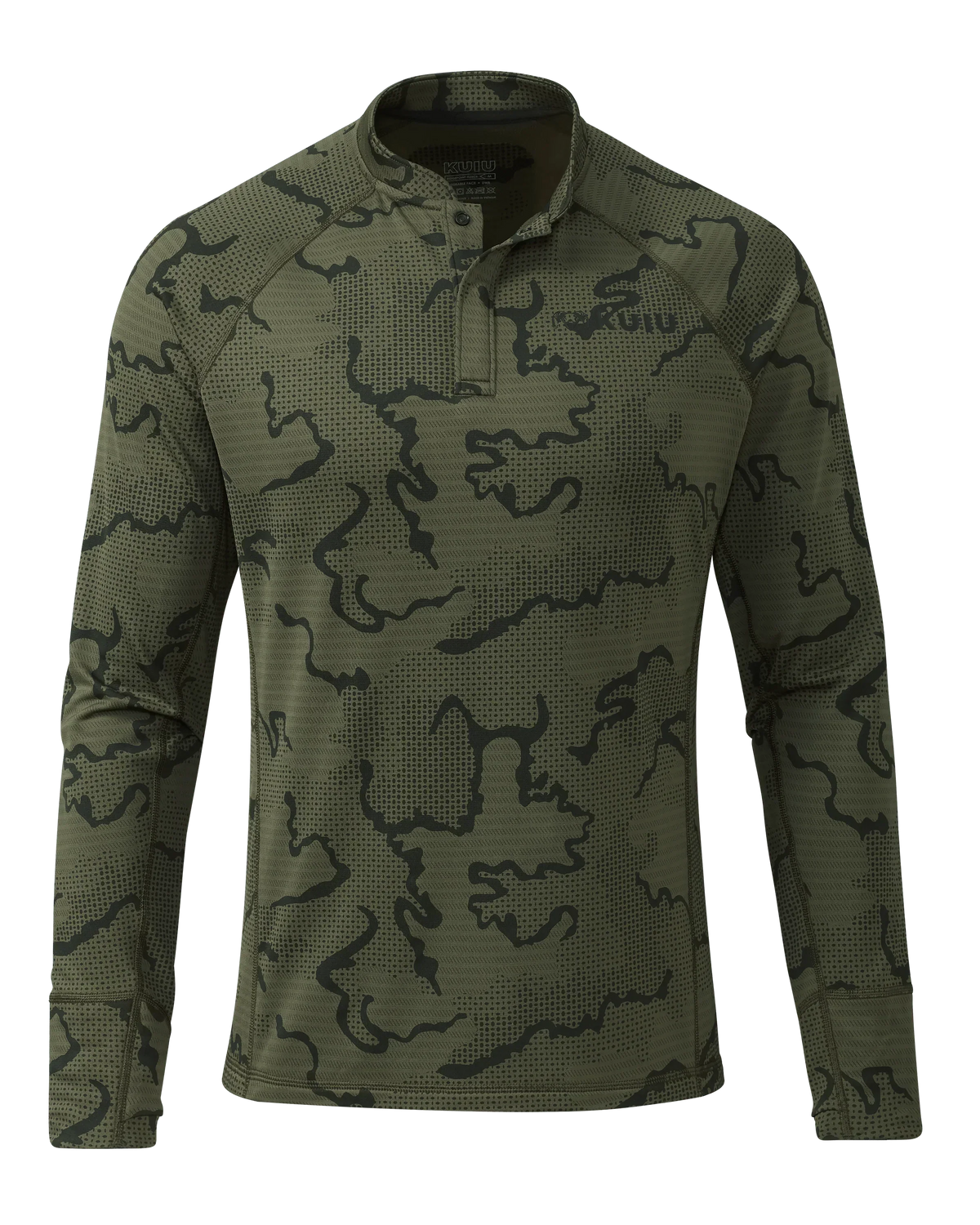 Ridgepoint Fleece Henley | Olive Tonal