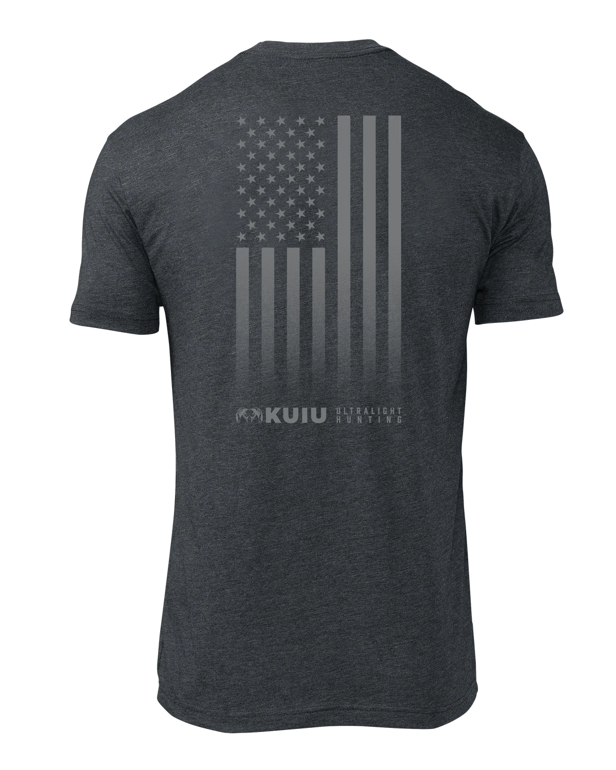KUIU Vertical Flag Logo T-Shirt | Charcoal