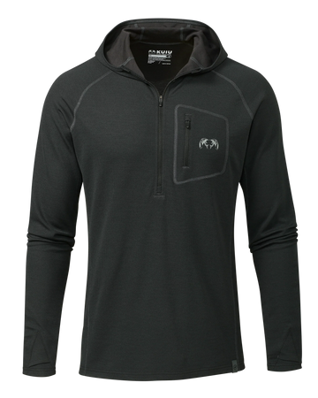 PRO Merino 200 Zip-T Hoodie | Black