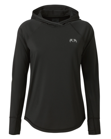 Women's Gila LS Hoodie | Black