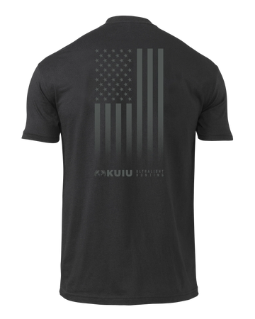KUIU Vertical Flag Logo T-Shirt | Black