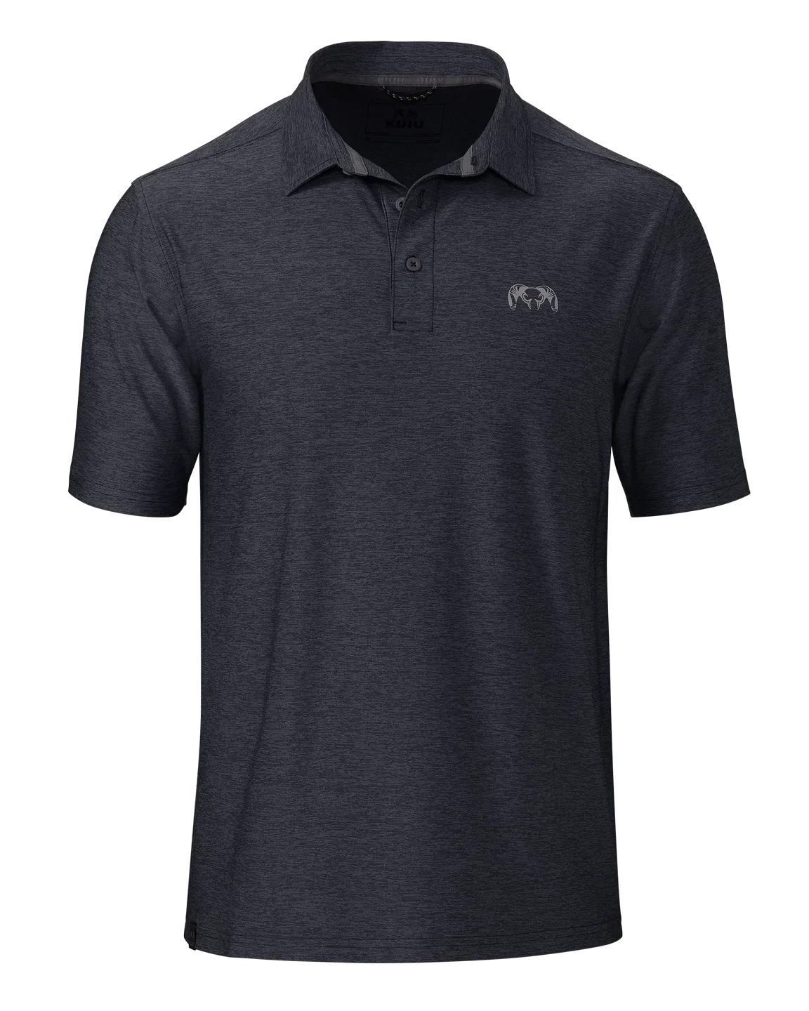 KUIU Performance Polo | Heather Steel Blue