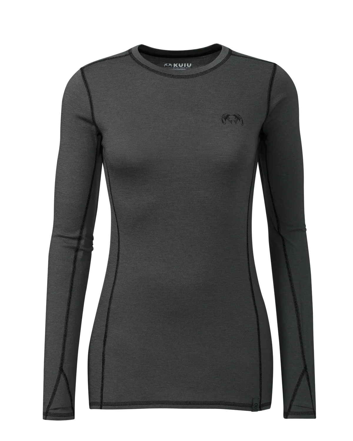 Women's ULTRA Merino 145 LS Crew | Gunmetal