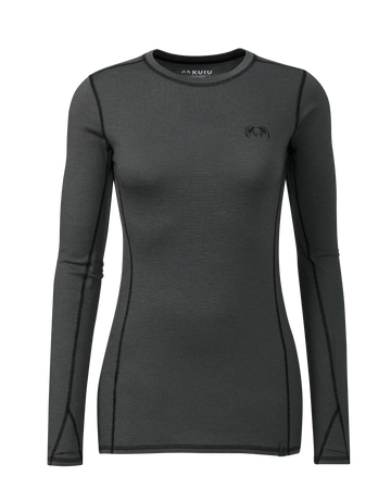 Women's ULTRA Merino 145 LS Crew | Gunmetal