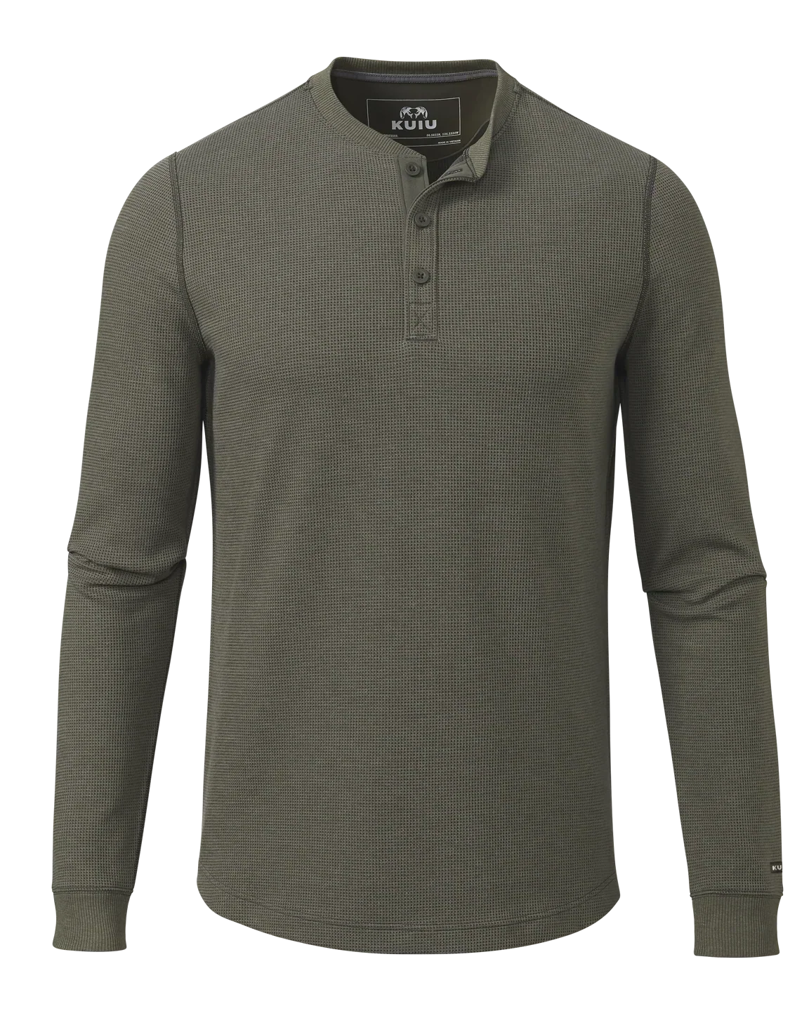 Canyon Waffle Henley | Ash Heather