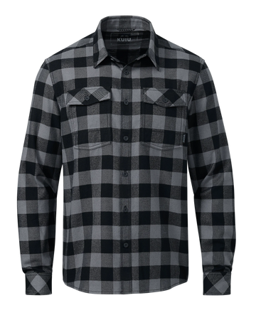 Outlet Field Flannel Shirt | Gunmetal Buffalo Check