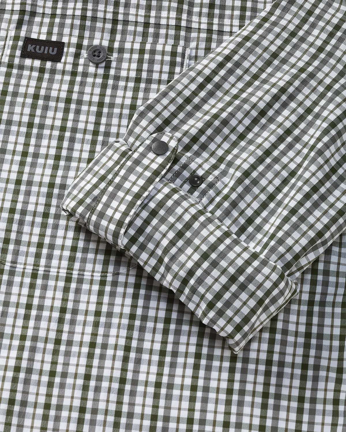 Borrego LS Shirt | Mini Cross Check Verde Plaid