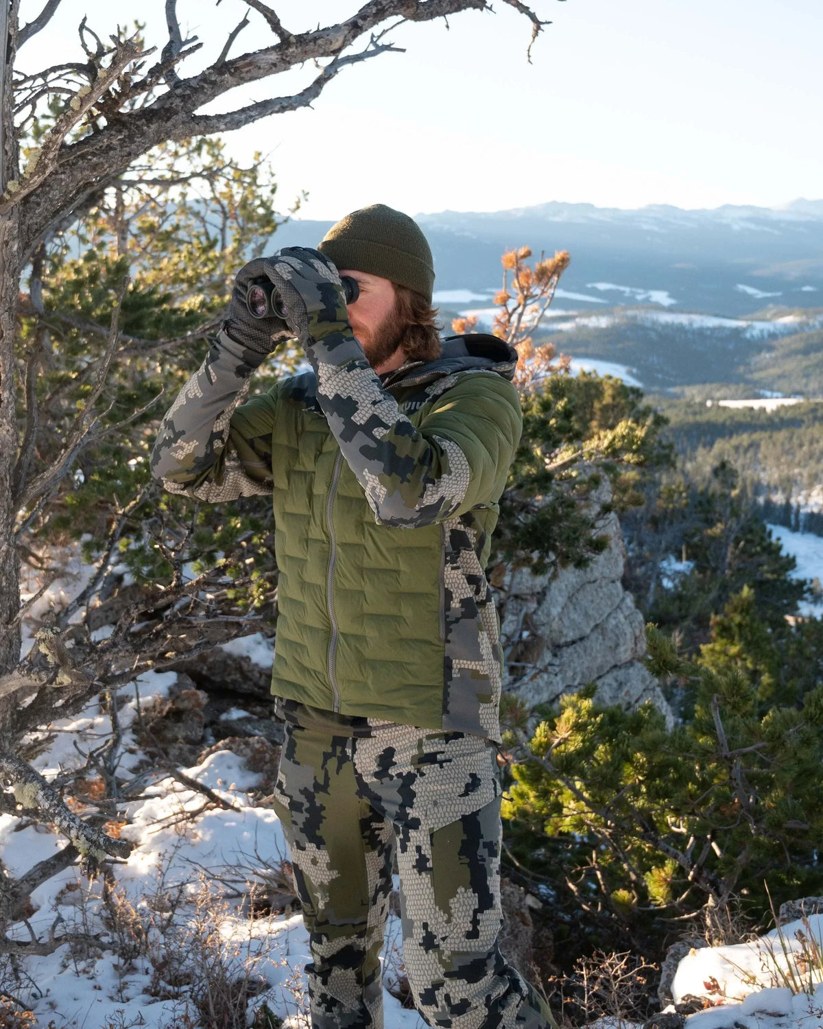Axis Thermal Hybrid Hooded Jacket | Verde