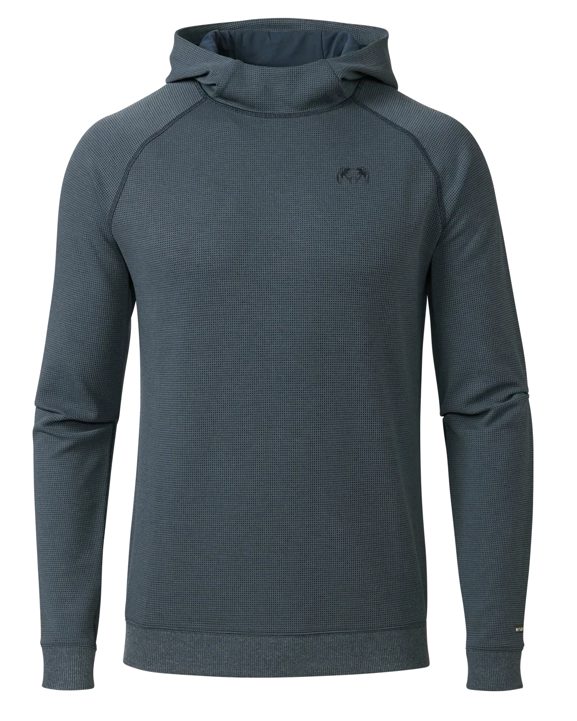 Canyon Waffle Hoodie | Steel Blue Heather
