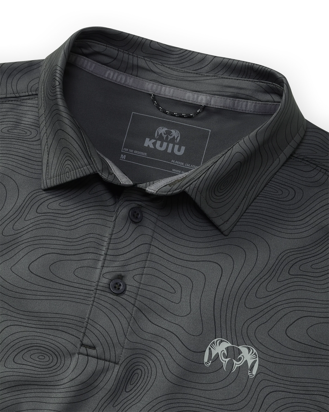 KUIU Performance Polo Topo | Gunmetal Topo