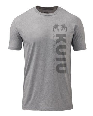 KUIU Solid Vertical T-Shirt | Heather Grey