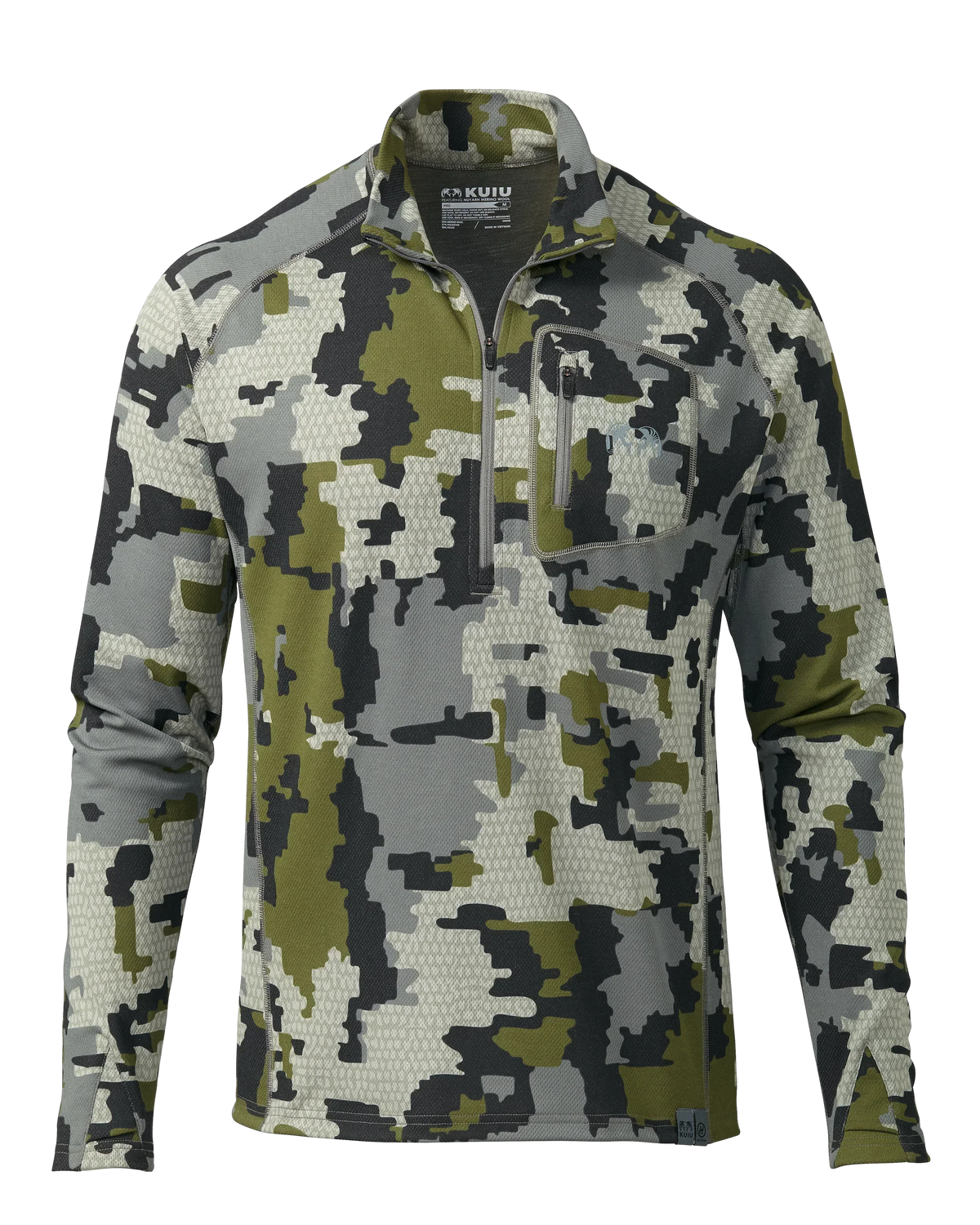 PRO Merino 200 Zip-T | Verde