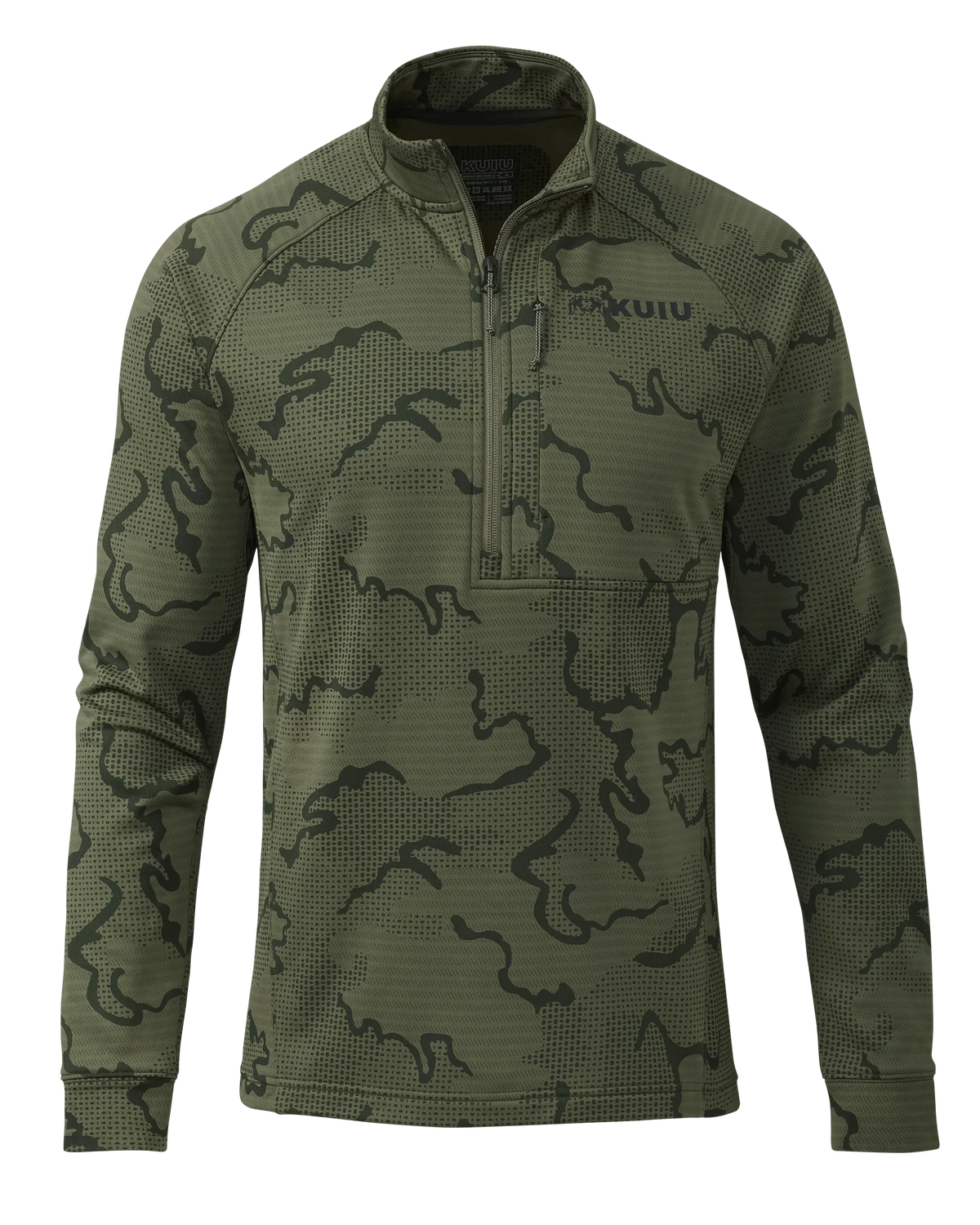Outlet Ridgepoint Fleece Zip-T | Olive Tonal
