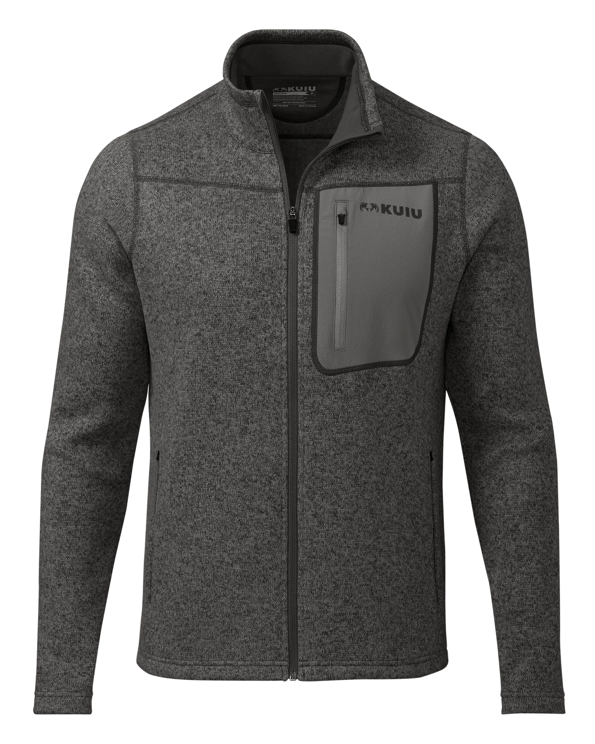 Base Camp Full Zip Sweater | Charcoal Heather