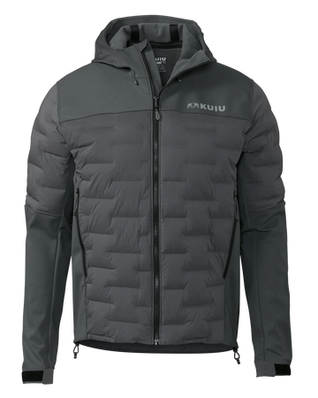 Axis Thermal Hybrid Hooded Jacket | Gunmetal