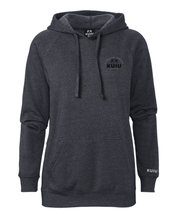 KUIU Women's Stacked Chest Logo Hoodie | Midnight Navy