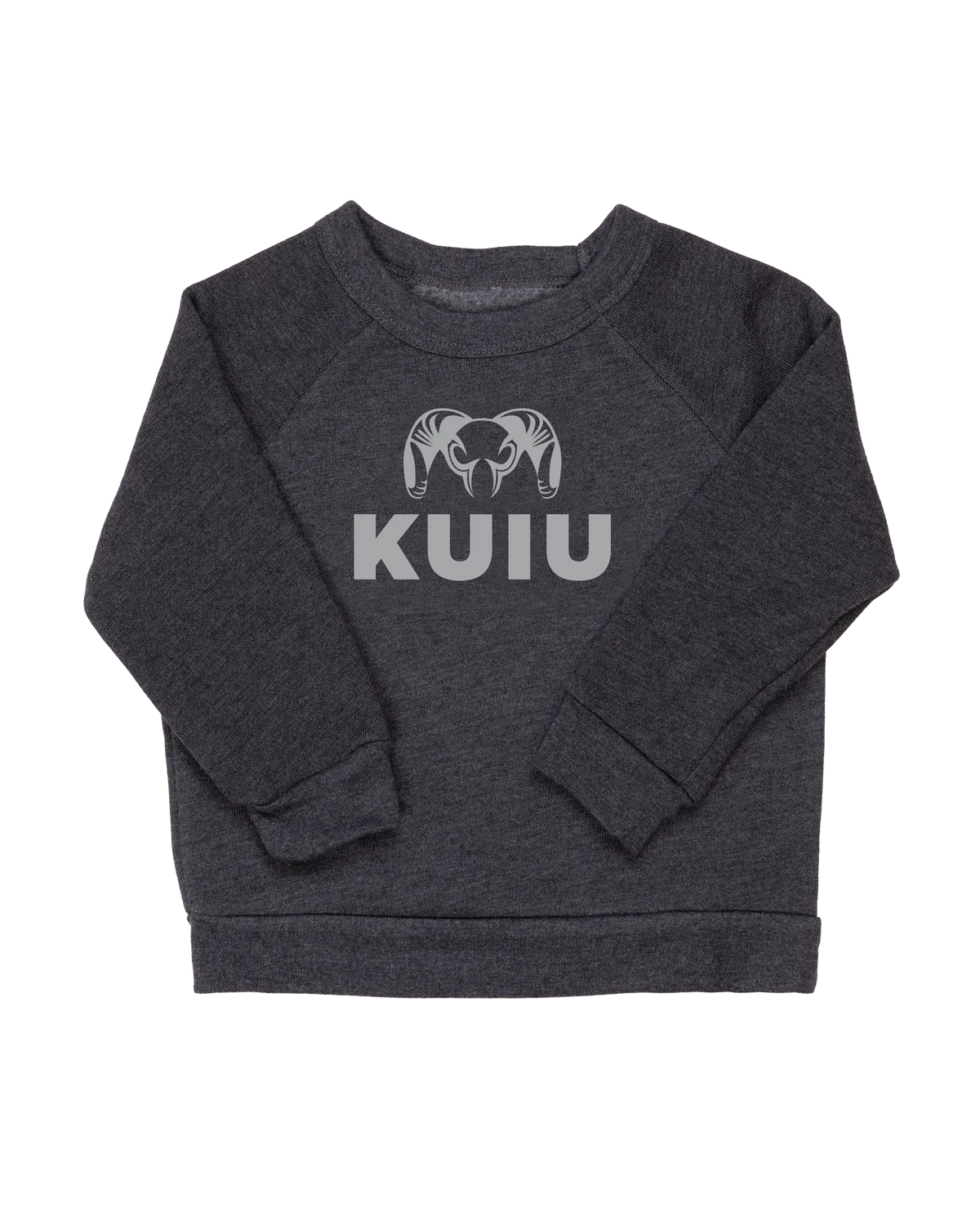 Toddler Stacked Logo Crewneck Sweatshirt | Light Grey