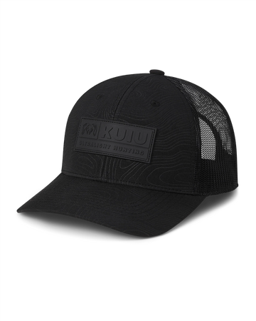 KUIU Topo Patch Hat | Black/Black