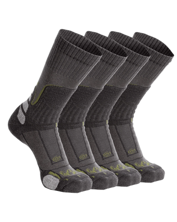 ULTRA Merino Midweight Mountain Sock 4-Pair Pack | Grey Green