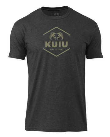 KUIU Stacked Here to Hunt T-Shirt | Charcoal