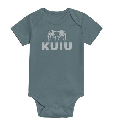 KUIU Stacked Logo Baby One-Piece | Harbor
